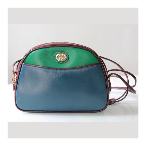 Gucci Handbags - 1 DAY SALE  Vintage Gucci Colorblock Leather Purse